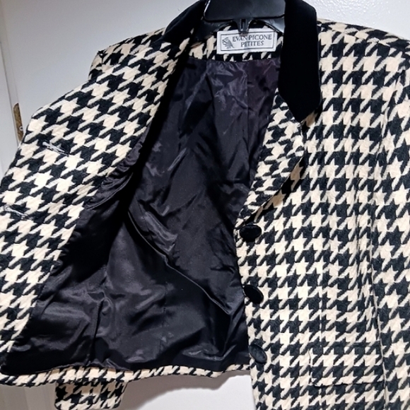 NWT Vintage Evan Picone Houndstooth wool blazer - Picture 5 of 15